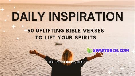 Daily Inspiration 50 Uplifting Bible Verses To Lift Your Spirits Youtube