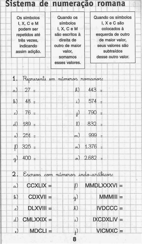 Pedagogia Cia Atividades de Matemática do 5º ano para imprimir