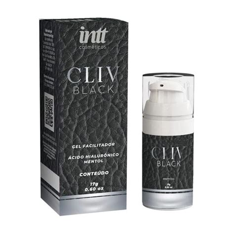 Cliv Black Gel Facilitador Anal Cido Hialur Nico E Mentol Loja