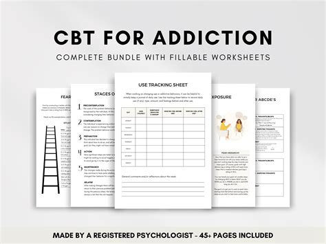 CBT Worksheets for Addiction Recovery and Relapse Prevention
