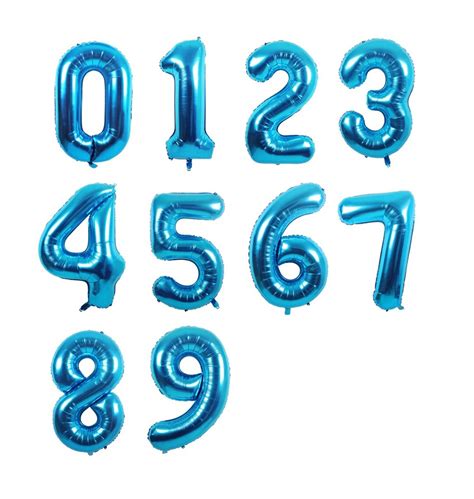 Blue 32 Inch Number Balloons Number Balloons Giant Number - Etsy