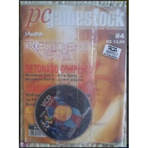 Revista Pc Gamestock N Detonado Resident Evil E Cd Escorrega