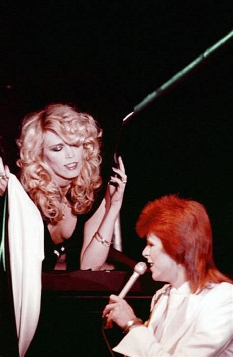 David Bowie And Amanda Lear In The Marquee Club London 1973 David