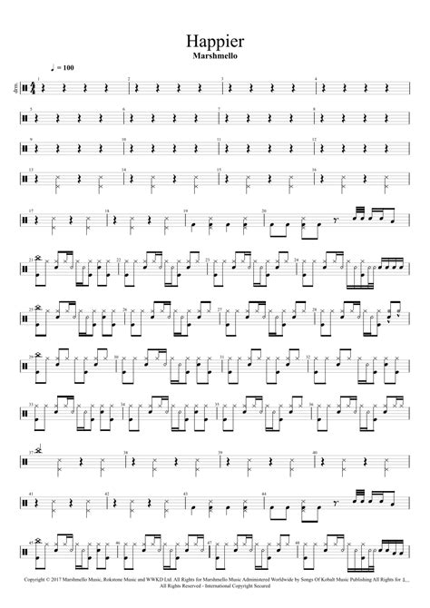 Happier Arr Cyril Mayer By Marshmello Bastille Sheet Music For