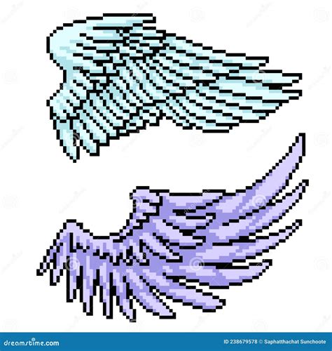 Pixel Art Angel Upset Face Vector Illustration CartoonDealer