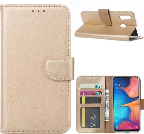 Samsung Galaxy A Bookcase Goud Portemonee Hoesje Bol