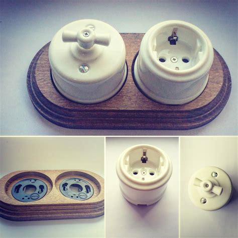 Ретро выключатель+розетка