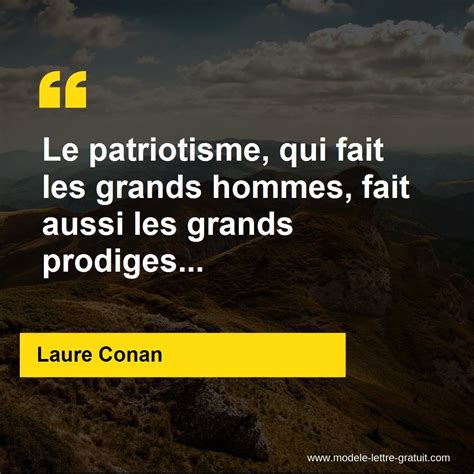 Le Patriotisme Qui Fait Les Grands Hommes Laure Conan