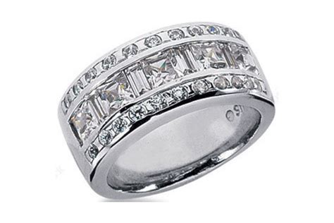205 Carat Princess And Round Diamond Ring 14k Gold Anniversary Band W