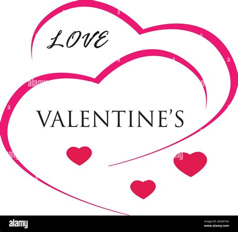 Valentines Day Logo Design Vector illustration template Stock Vector ...