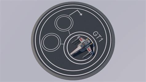 Sci Fi Landing Pad Platform 3D Model CGTrader