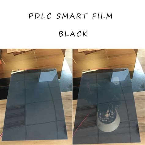 Black Pdlc Switchable Privacy Film Smart Glass Window Film A4 Size Sample Decorative Films