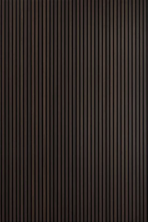 SlatWall Acoustic Smoked Oak 2 4m High Black Felt Wood Slat