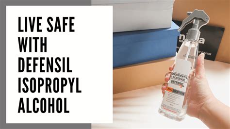 Live Safe With Defensil Isopropyl Alcohol Tribobot X Mom Nessly