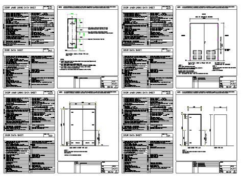 Door Elevation & Section Frame detail - Cadbull