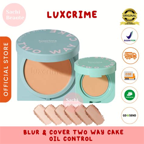 Luxcrime Blur Cover Two Way Cake Oil Control Solid Foundation