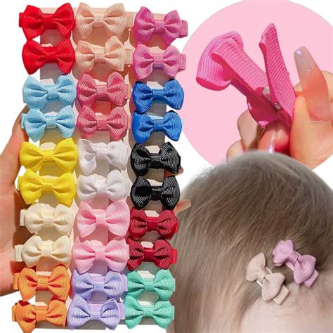 Presilhas Que Nao Marcam O Cabelo - kit 12 Presilha de Lacinho para Cabelo Infantil Metal Revestido Não ...