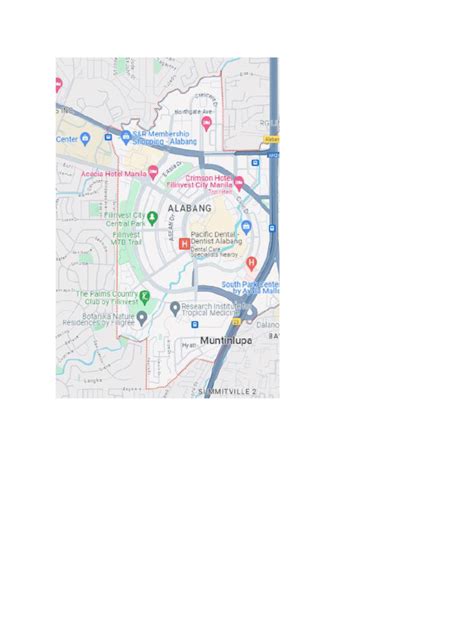 Map of Alabang | PDF