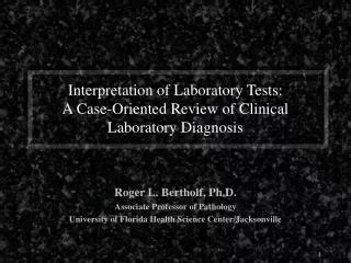 Ppt Interpretation Of Laboratory Tests Powerpoint Presentation Free