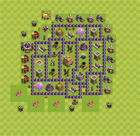 Town Hall Level 7 Trophy Base