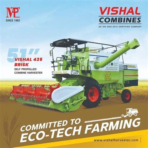 Harvester Combine Vishal Brisk Combine Harvester Manufacturer