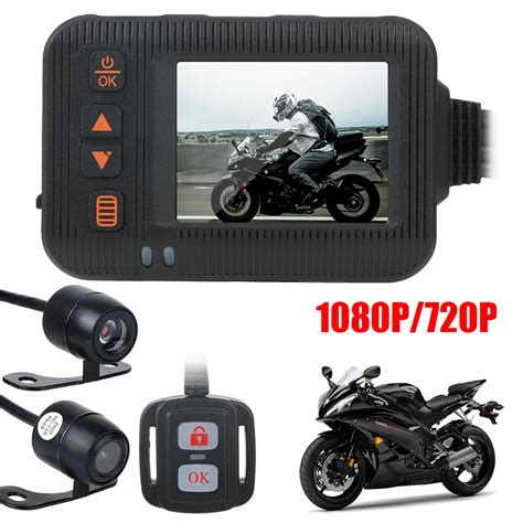 C Mara DVR Impermeable Para Motocicleta Vista Frontal Y Trasera Doble