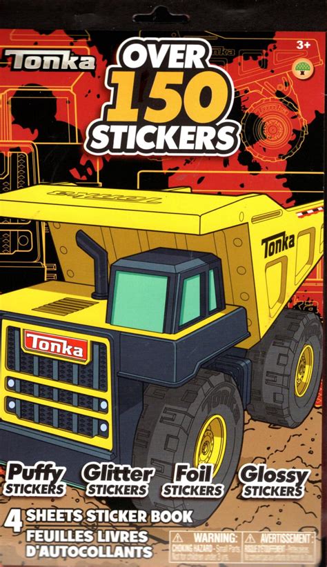 Tonka - Over 150 Includes Puffy,Glitter, Foil,Stickers Collection Book