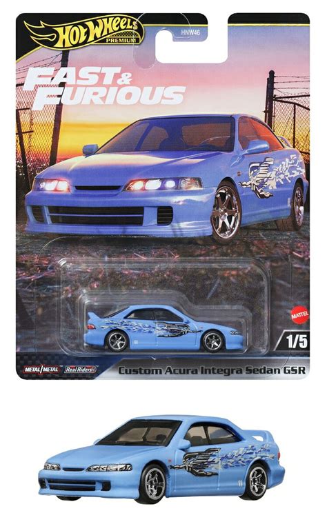 ホットウィール Hot Wheels ワイルドスピード カスタム アキュラ インテグラ セダン GSR 乗り物おもちゃ ミニカー 3歳から ブルー JDJ13 楽天ポイント有効活用
