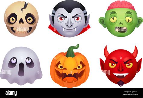 Emoji De Monstruos De Halloween Terror Fico Disfraz De Monstruo D