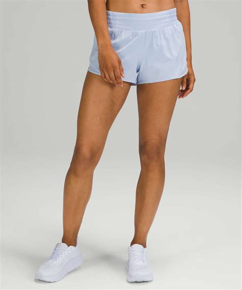 Lululemon Hotty Hot High Rise Short 2 5 Blue Linen Lulu Fanatics