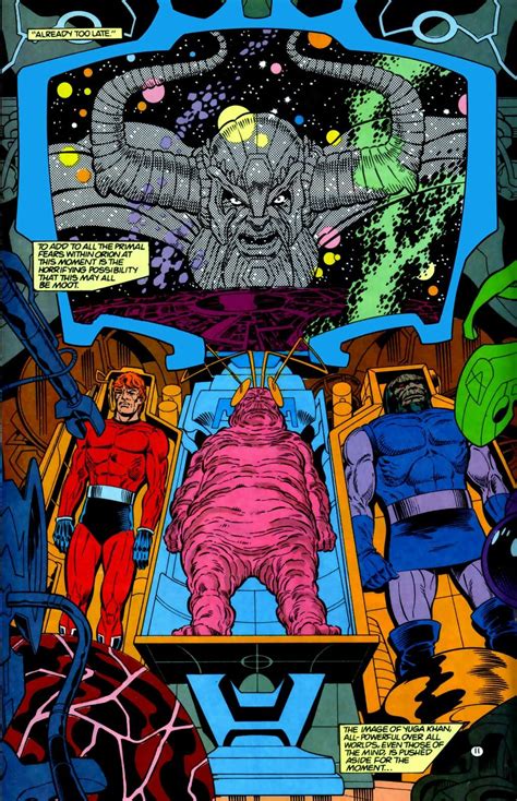 Darkseid S Father Yuga Khan Observes Darkseid Orion And The Lump