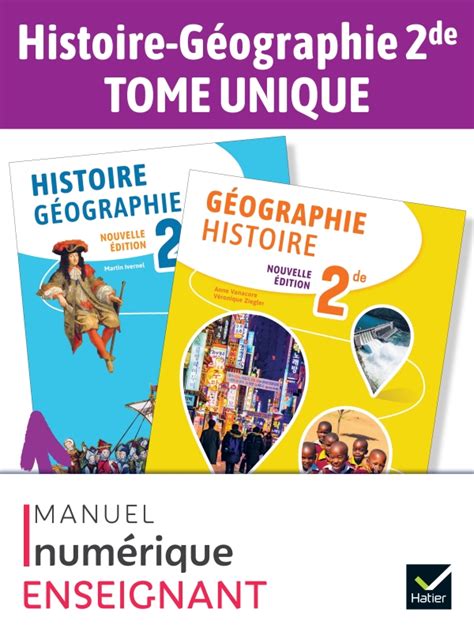 Histoire Géographie 2de Éd 2023 Manuel numérique enseignant