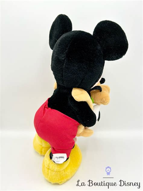 Peluche Mickey Pluto Disneyland Paris Disney Souris Chien Jaune 36 Cm