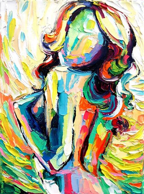 Nude Art Femme 105 9x12 Abstract Nude Lustre Print Reproduction By Aja Etsy