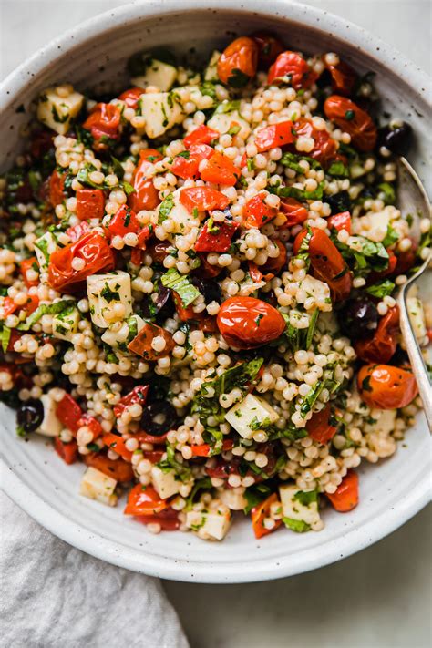 Roasted Garlic Italian Couscous Salad Recipe Little Spice Jar