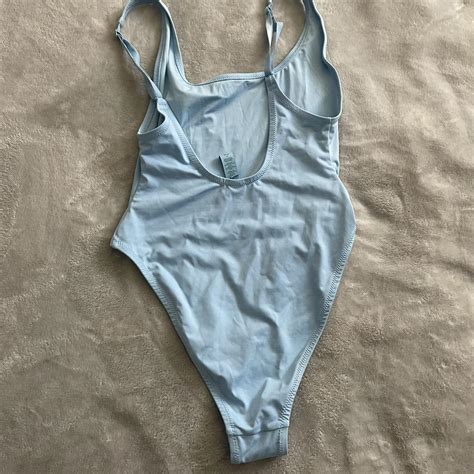 Skims Bikini One Piece Set No Flaws Baby Blue Depop