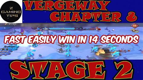 Vergeway Chapter Stage Fast Easily Win In Seconds Lords