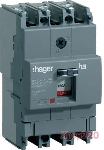 Автомат 100 А, HDA100L Hager. Цена, купить автомат 100 А в Киеве ...