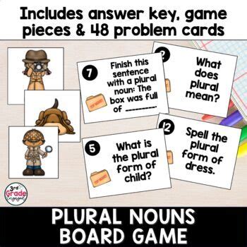 Regular And Irregular Plural Nouns Game Grammar Game By Rd Grade Engaged