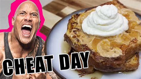 Dwayne The Rock Johnson French Toast Rock Toast Cheat Meal Youtube