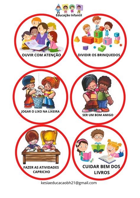 Atividades Sobre Regras E Combinados Educação Infantil EDUKITA