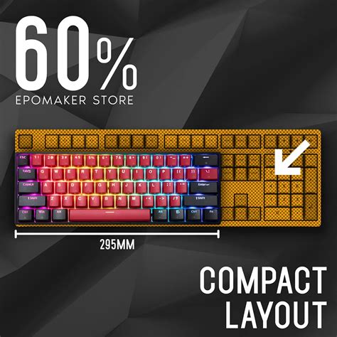 EPOMAKER SK Keys Hot Swappable Mechanical Keyboard With RGB Backlit NKRO IP X Waterproof