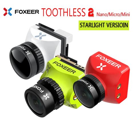 Foxeer Mini Drone Micro Nano C Mera Sem Dentes Cmos Tvl Pal