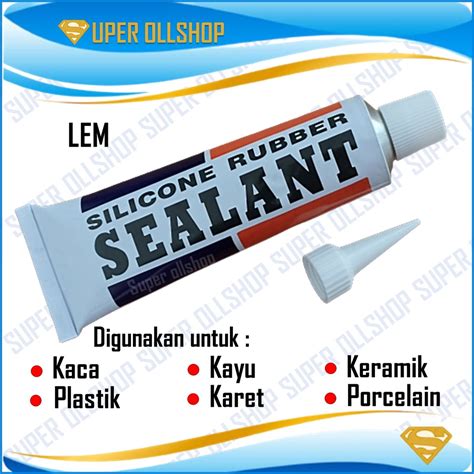 Jual Lem Akuarium Kaca Aquarium Silicon Silikon Sealant Sealent Silen