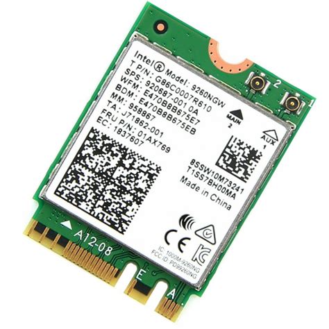 Intel@ model: 9260NGW dual band 9260AC 802.11AC - Wifi vezeték nélküli ...