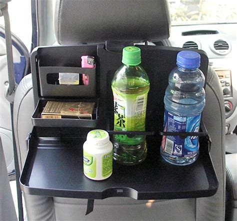 Car Dining Table Drink Cup Holder Universal Travel Dining Tray Folding ...