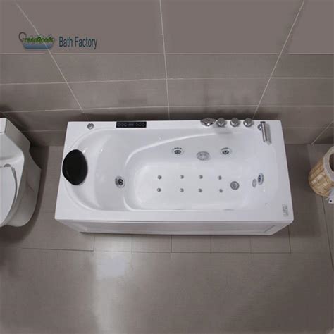 Ce Simple Durable 1200mm Apron White Acrylic Massage Whirlpool Bathtub For Adult China Massage