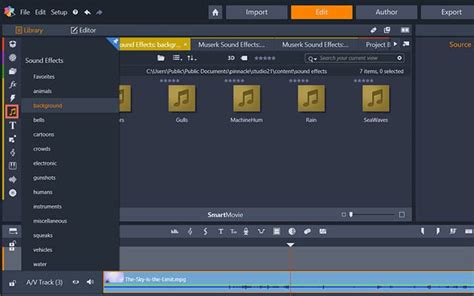 How To Add Sound Effects To A Video In Pinnacle Studio