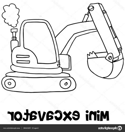 Mini Excavator Vector at Vectorified.com | Collection of Mini Excavator Vector free for personal use