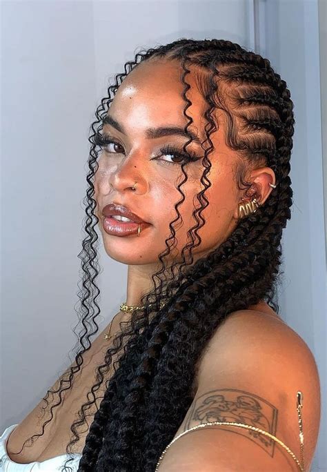 Pin By Ronald K Copeland On Curly Hairstyles For Black Woman 👩‍🦱 In 2024 Braided Hairstyles